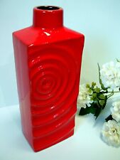 Vintage Keramik Vase 60er Steuler Cari Zalloni Zyklon 213/20 rot Pop Art 60s MCM