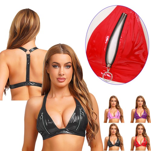 Damen lackleder bustier - lackleder,