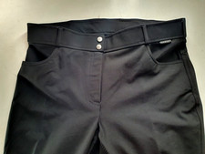 Damen Reithose angerauht, abweisend, elastisch, VOLLBESATZ schwarz HORKA Gr.46