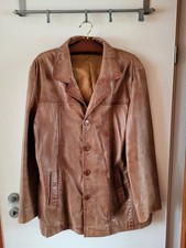 Lamm-Lederjacke Herren in Größe 58 in hellbraun