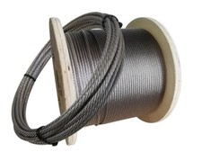 Edelstahl Drahtseil V4A 1mm-10mm Rostfrei INOX 7x7 7x19 1x19 Edelstahldrahtseil