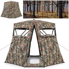 Jagdzelt Angelzelt für 2–3 Personen Camouflage mit Tragetasche 211 x 211 x 175cm