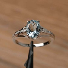Karat oval blau aquamarin - karat,