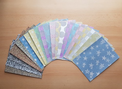 Basteln glitterfolie 22x - basteln,
