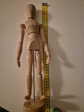 Gliederpuppe aus Holz, Ca. 35 cm,  Gelenk- & Zeichenfigur, Modell zum Zeichnen