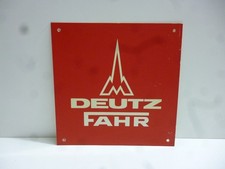DEUTZ  FAHR Traktoren  Original altes Werbeschild aus Plastik 1980er Jahre RAR