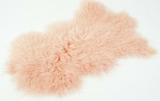 Tibetlammfell echt Altrosa