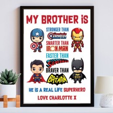 Bruder Superhelden Druck -