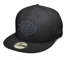 Harley-Davidson Tonal Bar & Shield Logo Black 59FIFTY Cap Schirmmütze Schwarz