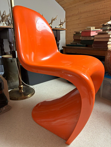 Panton chair original - chair, orange