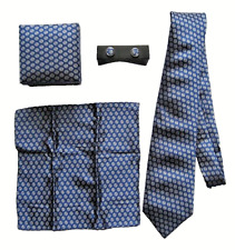 Krawatten Set in blau mit