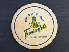 Bierfilz Bierdeckel SCHLOSSBRAUEREI FRIEDENFELS Spezialbiere Oberpfalz Steinwald