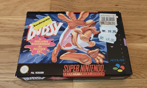 Bubsy snes super nintendo - bubsy,