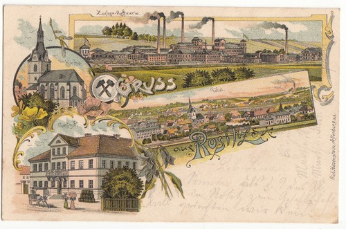 Litho gruss aus rositz - litho,