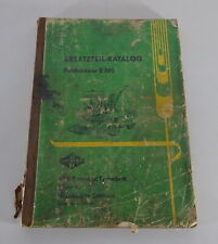 Teilekatalog / Ersatzteilliste