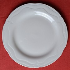 Königlich Tettau Plaza Weiß Speiseteller Teller Flach 25 cm Porzellan