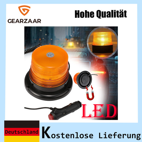 12v led gelbe warnleuchte mit - led,