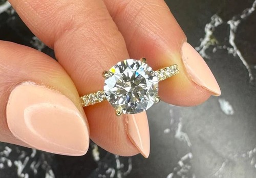 Diamant ehering 14k - 14k, gelbgold
