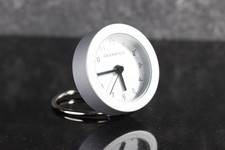 Olympus UHR Wecker kleiner Reisewecker mit Lederetui NEU - hochwertig aus Metall