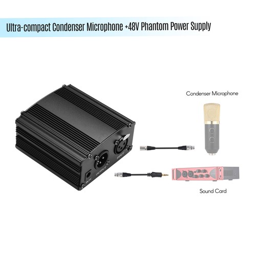 Kompakte 48v phantom power box - 48v,