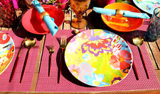 Besteck Set 6 Pers. Rot Gold 24 Teile - Elegant filigran leicht