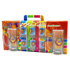 Set 8 Teilig Schnapsgläser + Biergläser Russland Набор стопок  + пивная кружка 