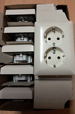 Neu 6 Stk. JUNG Schuko Doppel Steckdose 16A / 250V zweifach