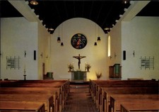 Ak Berlin Neukölln Rudow, Dorfkirche, Innenraum, Altar - 4715830