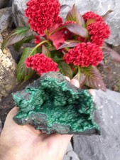 Malachit Drusen- Stufe aus Likasi,Kongo Südafrika