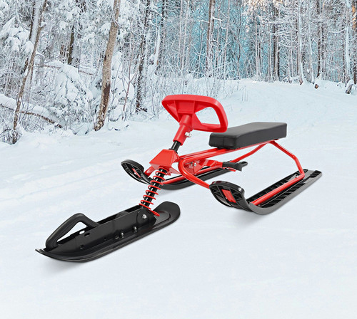 Lenkbarer schlitten mit sitz - lenkbarer,