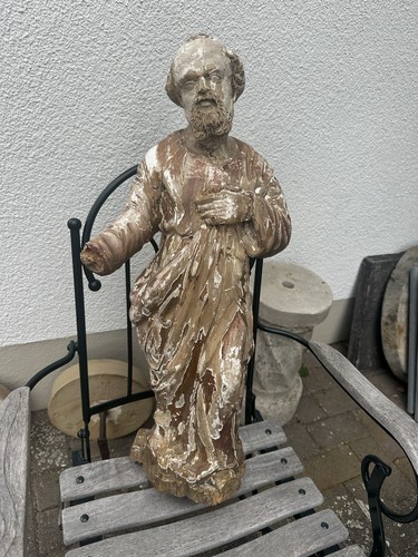 Barock holzfigur heiliger wohl - heiliger,