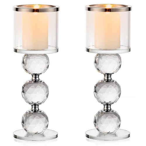 Teelichthalter glas kristall - teelichthalter,