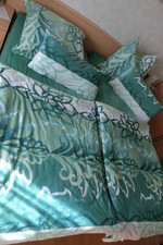 QVC Caliara Mikrofaser Plüsch Bettwäsche Barockornamente Doppelbett 8-teilig