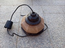 alte Keramik Hängelampe aus