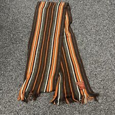 Schal Peter Fitch Wolle ? braun gestreift 