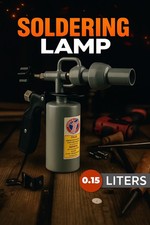 GASBRENNER LÖTLAMPE LÖTROHR 0.15 L KRAFTSTOFFTANK BENZIN HANDBRENNER, HEIZLAMPE