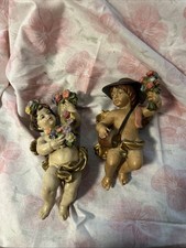 2 Putten aus Holz , Antik, Südtirol 