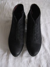 Schuhe 39 Stiefelette  Boots dunkelblau Echt Leder Tamaris Design