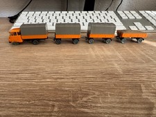 DDR LKW Robur Pritsche mit 3 Anhänger recht guter Zustand 1:87