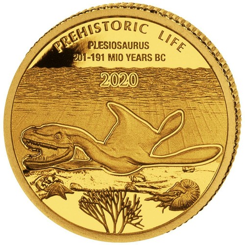 Goldmünze plesiosaurus - goldmünze,