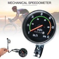Retro klassisches fahrrad fahrrad tachometer analoge mechanische kilometer