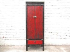 Asien Schrank Kredenz schwarz