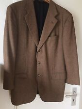 Kiton Sakko aus Cashmere Größe 50 / drei Knöpfe  in Cognac. Taftfutter in Blau.