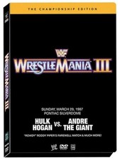 WWF/WWE Wrestlemania 3 Championship Edition 2 DVD Box Pal