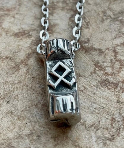 Kette rune bartperle odin - kette,