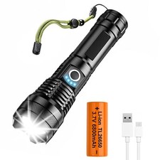 Taschenlampe Led 1000 meter Leuchtweite Militär Taktische USB Wiederaufladbar 