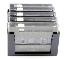 Grundig Steno-Cassette 30 (5 Stück) inkl. Halterung