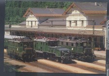 Bahnhof Bad Aussee - Parade historische Elektro-Lokomotiven