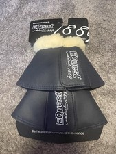 Equest Hufglocken Größe L mit Lammfell Sprungglocken