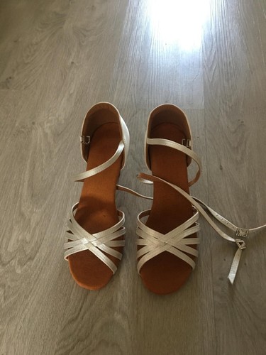 Tanzschuh latein satin - , weiß